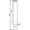 Ornamental bollard | steel tube � 150 mm | Stationary, for casting in concretewith ground anchor